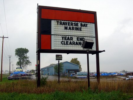 Sundowner Drive-In Theatre - Marquee Now - Photo From Water Winter Wonderland (newer photo)